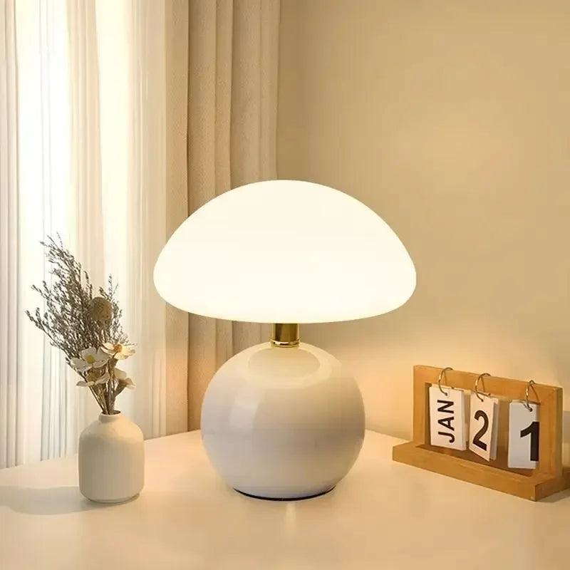 Abajur Cogumelo Luminária de Mesa Sweet