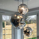 Pendente Luminária Bola Espelhada Fussan