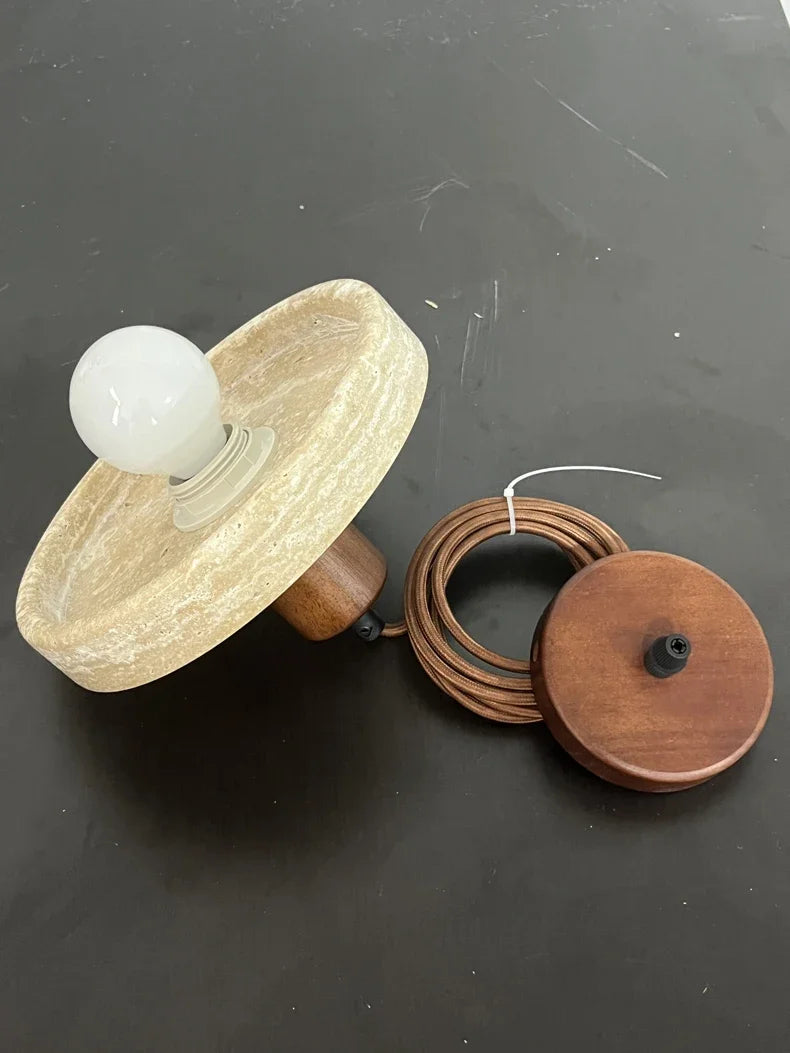 Pendente Pedra Travertino Elise