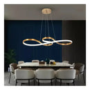 Lustre Pendente Led Dourado Infinite Light