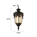 Pendente Colonial Com Corrente Externa Impermeável