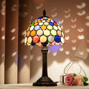 Abajur Tiffany Luminária de Mesa Vitral Colors