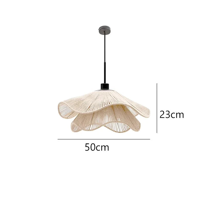 Pendente Luminária de Corda Rattan