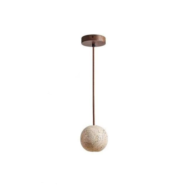 Pendente Pedra Travertino Ball