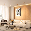 Spot de Sobrepor Redondo de Madeira Lustre