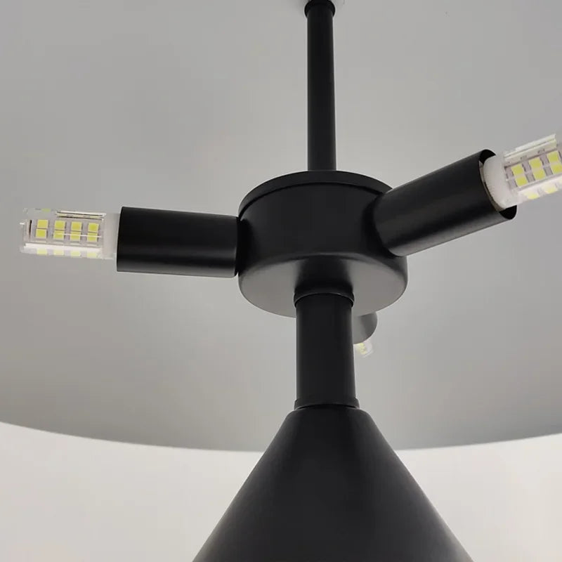 Abajur Cogumelo Luminária de Mesa Metal Calmam