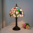 Abajur Tiffany Luminária de Mesa Vitral Beija Flor