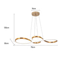 Lustre Pendente Led Dourado Infinite Light