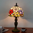 Abajur Tiffany Luminária de Mesa Vitral Papoulas