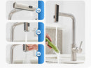 Torneira de Cozinha Removível de Aço Inoxidável Cascata Multifuncional Modelo Luxo