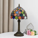 Abajur Tiffany Luminária de Mesa Vitral Colors