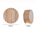 Arandela Pedra Travertino Redonda Mini