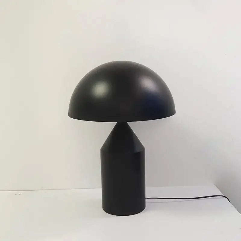 Abajur Cogumelo Luminária de Mesa Metal Calmam