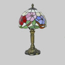 Abajur Tiffany Luminária de Mesa Vitral Papoulas