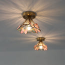 Lustre e Pendente Luminária Tiffany Vitral Borboleta