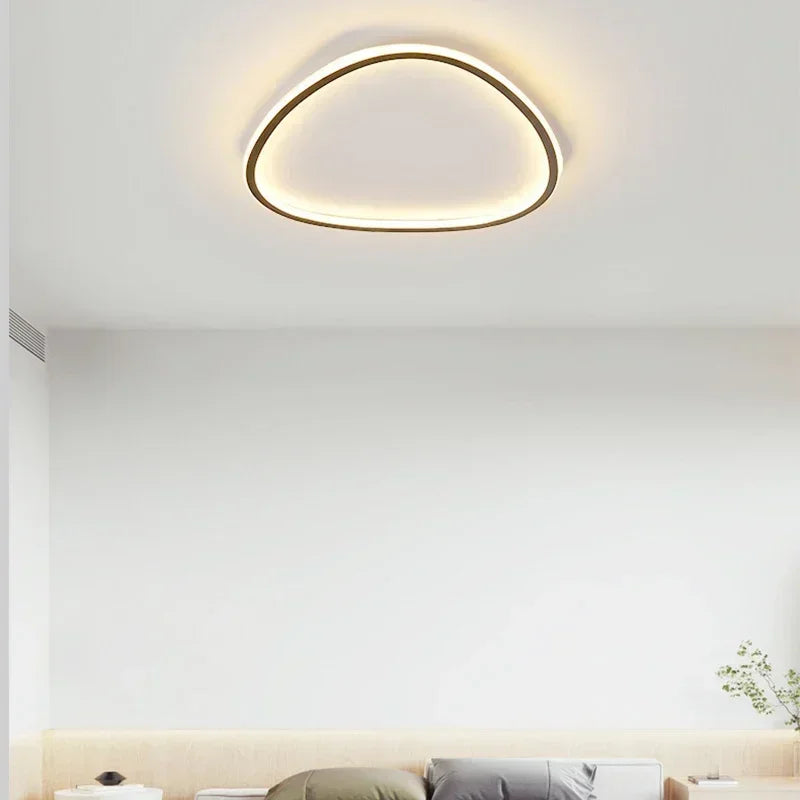 Plafon de Sobrepor Luminária Lustre de Teto Estilo Orgânico Slim