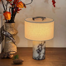 Abajur Luminária de Mesa Mármore Recarregável