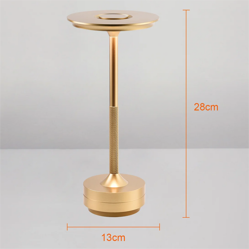 Abajur Metal Luminária de Mesa Recarregável Ludy