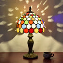 Abajur Tiffany Luminária de Mesa Vitral Colors