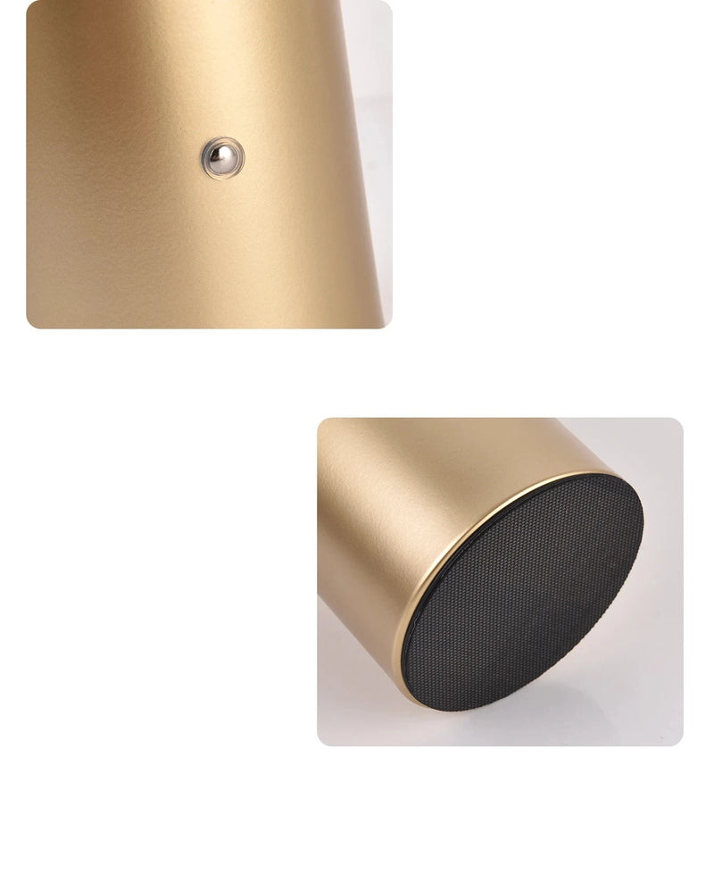 Abajur Cogumelo Luminária de Mesa Metal Recarregável Mushroom