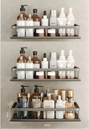 Suporte para Banheiro Organizador em Alumínio Prateleira Fixa