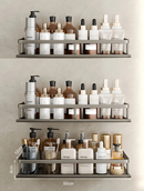 Suporte para Banheiro Organizador em Alumínio Prateleira Fixa