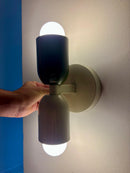 Arandela Lâmpada de Parede de Metal Duo Color Detaila