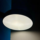 Plafon de Sobrepor Lustre Luminária de Teto Redonda Metal Jade Detaila