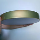 Plafon de Sobrepor Lustre Luminária de Teto Dourado 40CM Elana Detaila