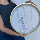 Plafon de Sobrepor Lustre Luminária de Teto Dourado 40CM Elana Detaila