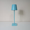 Abajur Luminária de Mesa Azul Recarregável Detaila
