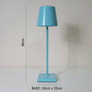 Abajur Luminária de Mesa Azul Recarregável Detaila