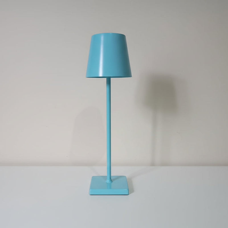 Abajur Luminária de Mesa Azul Recarregável Detaila