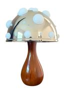 Abajur Cogumelo Luminária de Mesa Amanita Mushroom Metal