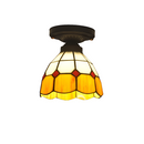 Luminária Tiffany Lustre de Teto Vitral Bali
