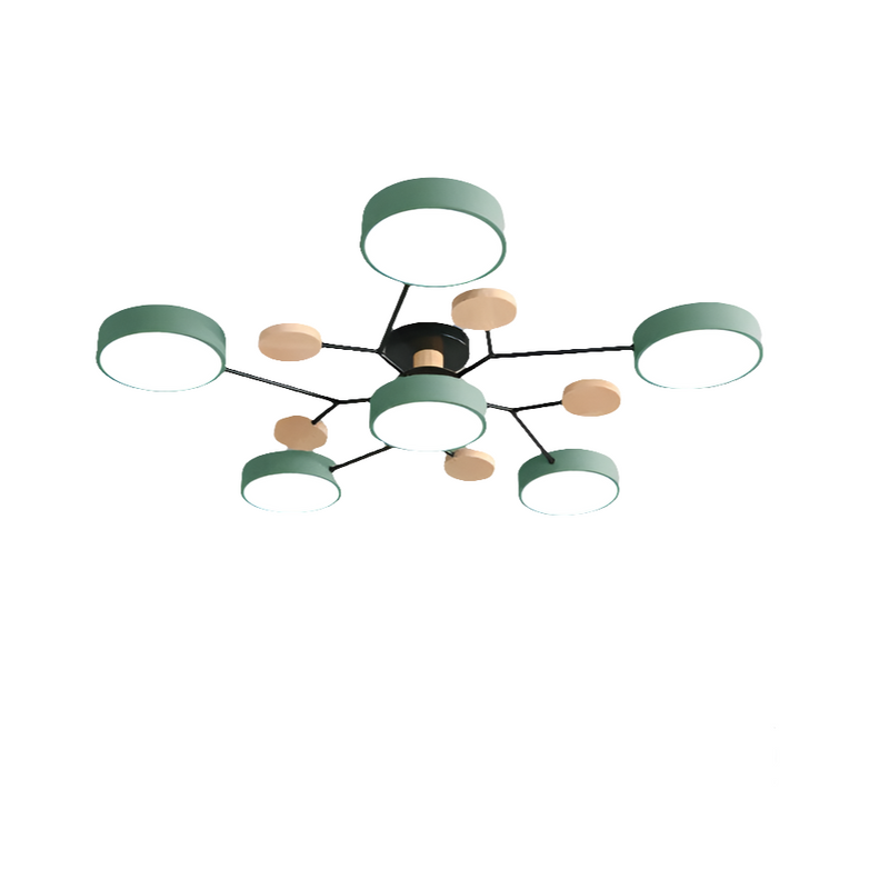 Luminária de Teto Lustre LED Bolhas Três Cores Para Sala de Estar Quarto Escritório Decoração de Casa