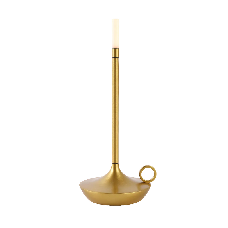 Abajur Vela Criativa Luminária de Mesa Metal