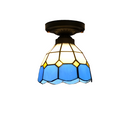 Luminária Tiffany Lustre de Teto Vitral Bali