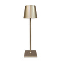 Luminária Abajur de mesa Metal Recarregável Fina