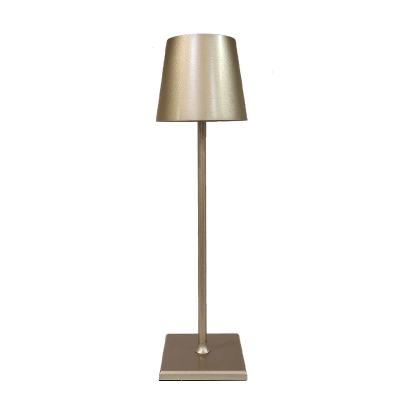 Luminária Abajur de mesa Metal Recarregável Fina
