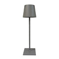 Luminária Abajur de mesa Metal Recarregável Fina