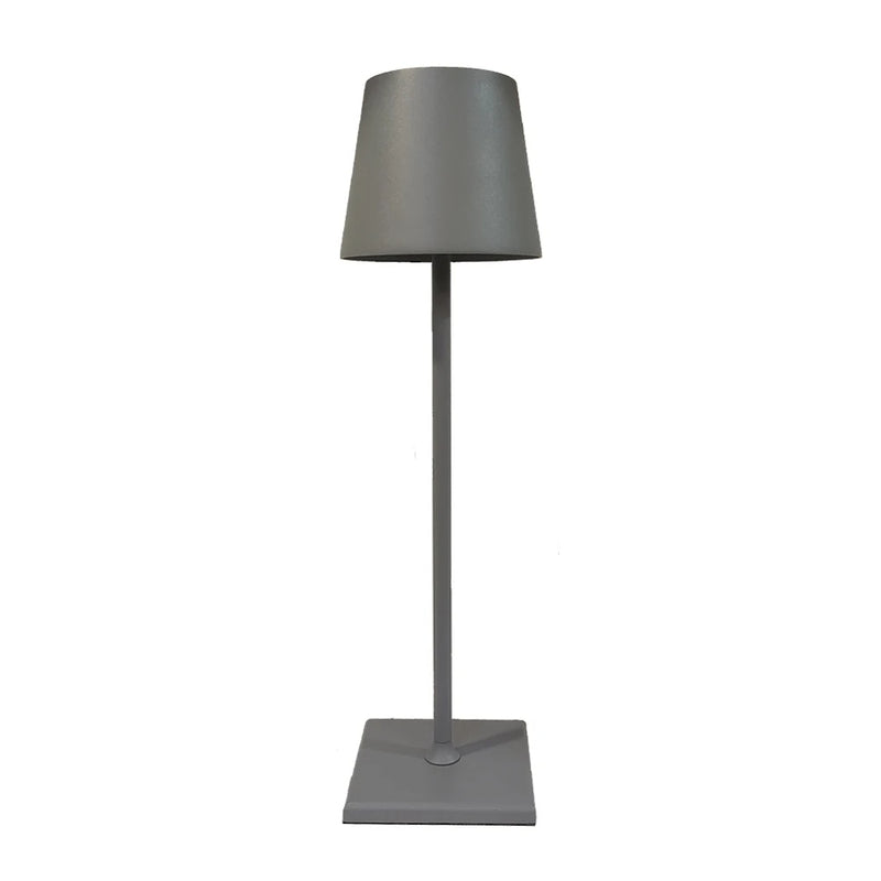 Luminária Abajur de mesa Metal Recarregável Fina