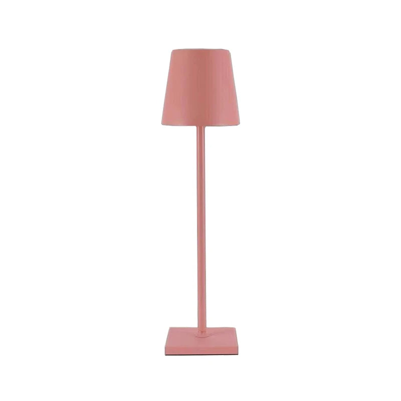 Luminária Abajur de mesa Metal Recarregável Fina