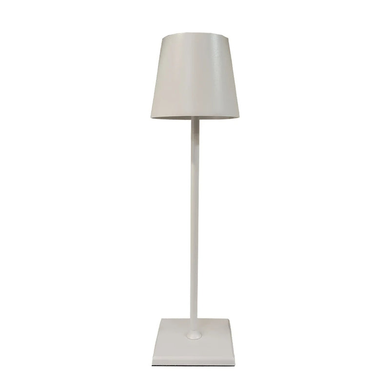 Luminária Abajur de mesa Metal Recarregável Fina
