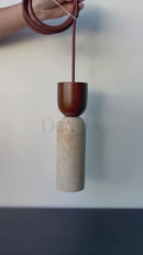 Pendente Pedra Travertino Thalia