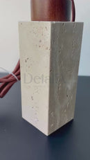 Pendente Pedra Travertino Luminária de Teto Amund