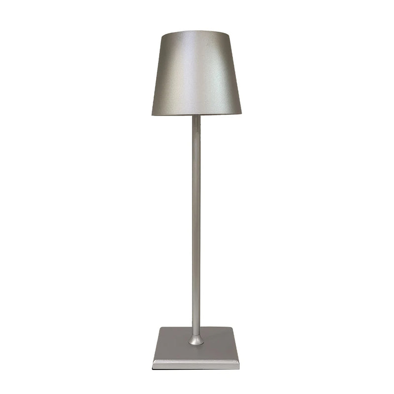 Luminária Abajur de mesa Metal Recarregável Fina